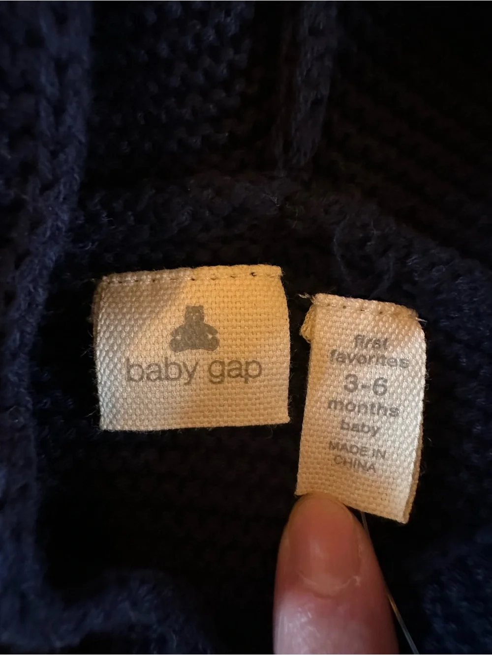 Navy Blue Baby Bear Cardigan from Gap